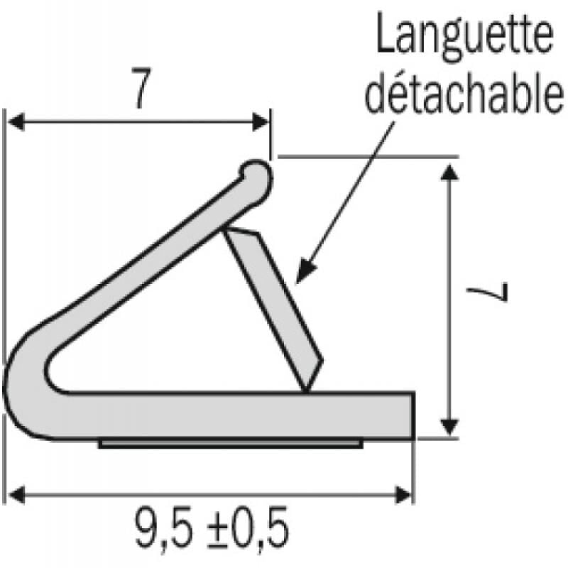 Joint polychloroprène thermique et phonique coupe-feu pour menuiserie plate rouleau 50 m Joint Dual