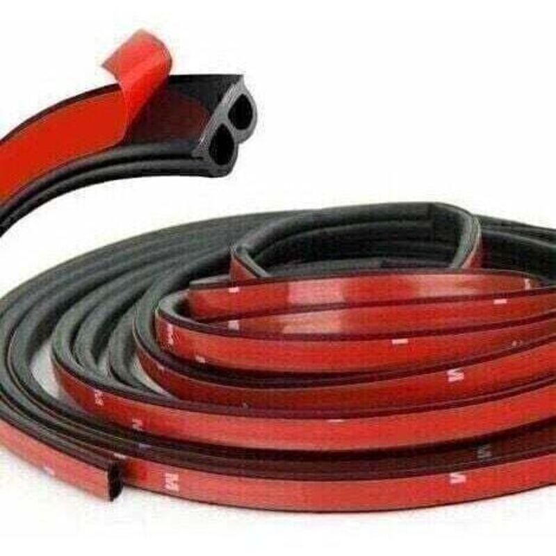 Joint en Caoutchouc en Forme de b Joint Porte Voiture 16m, Joint d'Étanchéité en Caoutchouc Universel pour La VoitureFenêtre, Portes, Isolation