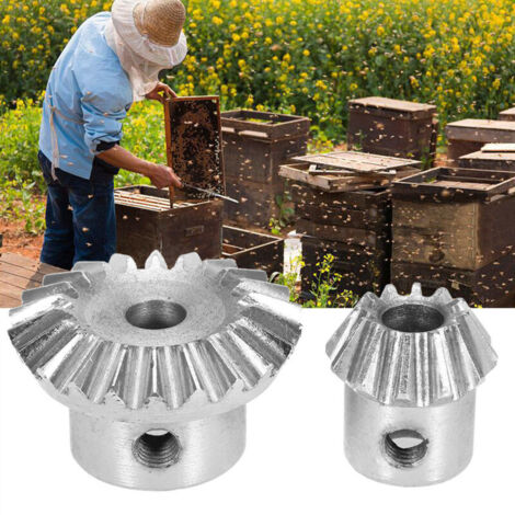 [Joint pour Extracteur de Miel] Gear avec Set de Vis et Clé pour Extracteur de Miel Matériau Plastique Premium Diamètre 27mm/49mm 2 Pièces