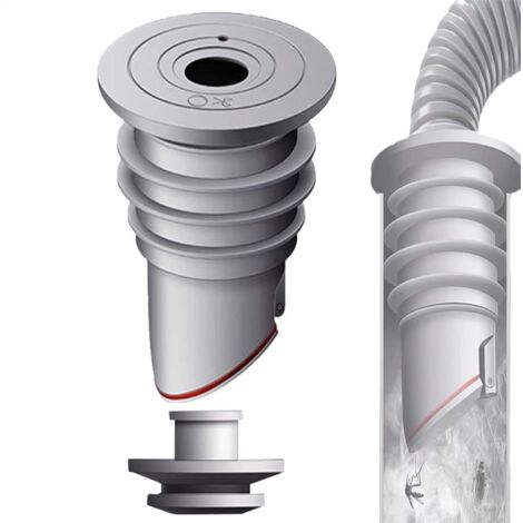 Joint pour tuyau de vidange de machine à laver  Couvercle de vidange de machine à laver en silicone – Bouchon de vidange pour tuyau d'évacuation, anti-odeurs polyvalent