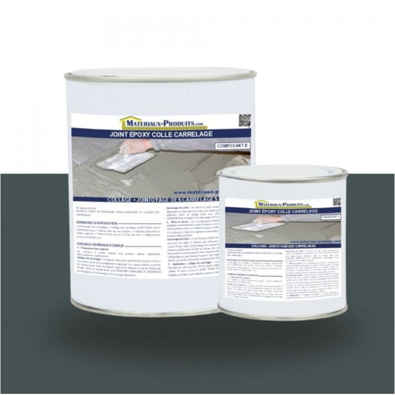 Matpro - Joint époxy colle Carrelage - 1 Kg Gris anthracite