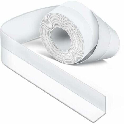Joint Silicone Blanc Salle de Bain,Ruban d'étanchéité pour cuisine ou salle de bain,Ruban auto-adhésif anti-moisissure et anti-fuite adapté à de nombreuses occasions-TREETALK