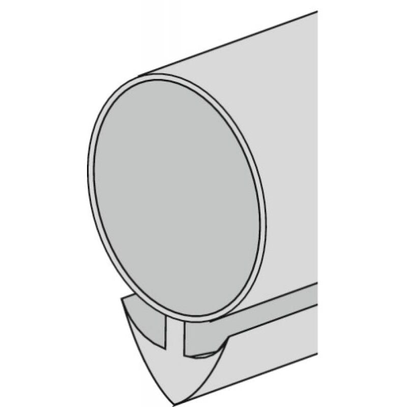 Joint siliconé clipsable marron 100 m x 6 mm pour rainureuse Joint Dual