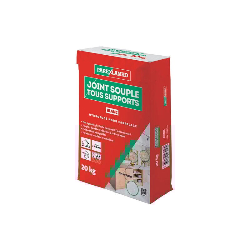 Parexlanko - Joint souple tous supports Blanc - 20kg - 03448
