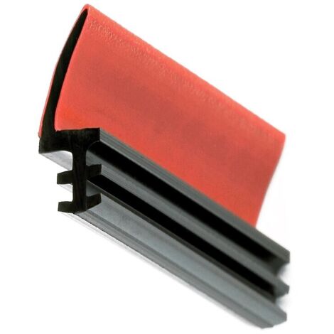Joint sur dormant en PVC - LD 411 - pour rainure de 4 mm - finition noir - 40 m - KISO SA
