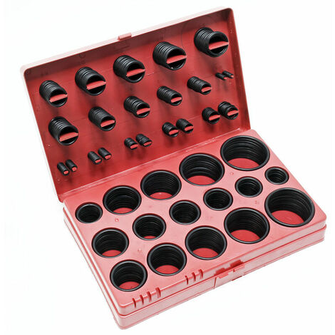 Joint torique Kit 419 pcs Ø3-50mm Joint d'étanchéité Caoutchouc Résistance Chaleur Coffret plastique