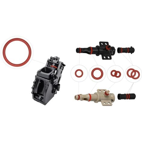 COOCHEER Joint torique Kit d'entretien pour soupape de soutien, groupe de percolation, soupape d'écoulement compatible avec Phillips Saeco Spidem Gaggia (7 joints toriques)