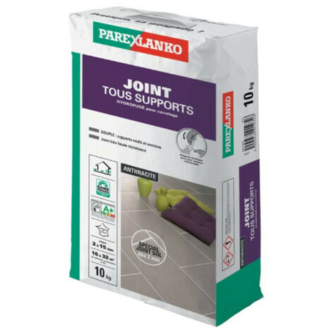 Joint tous supports PAREXLANKO - Gris anthracite - 10kg - 03197