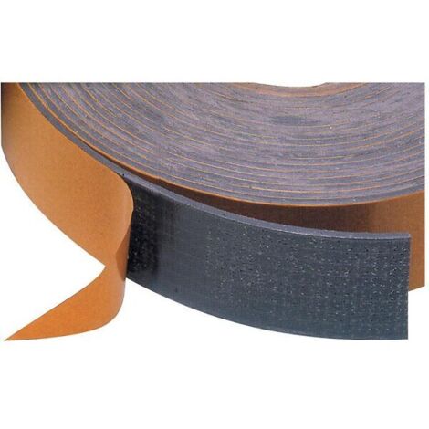 Tramico – Joint souple élastomère adhésif intumescent 20mm x 2mm x 6m – Pour feuillure de blocs portes coupe-feu – Compatible bois, acier, plastique