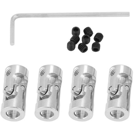 Joint Universel 4 pièces 23mm pour Moteur, Accouplement Arbre 11mm, Connecteur Flexible DIY (4x5mm)