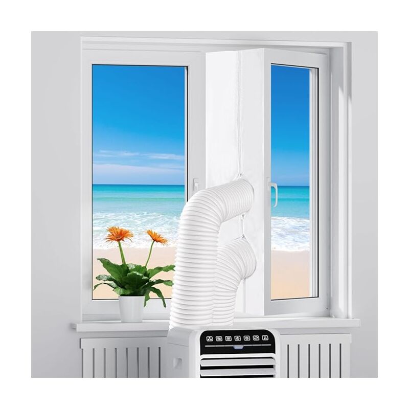 Joints de fenêtre de climatiseur mobile de 300 cm, traversées de fenêtre de climatiseur, tuyaux d'échappement, fenêtres à battants, climatiseurs