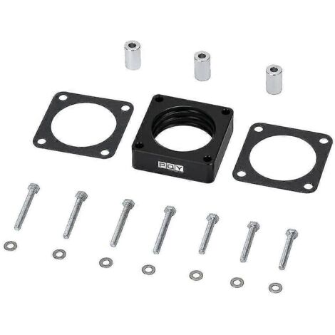 Joints d'entretoise de corps de papillon noirs, adaptateurs pour moteurs TJ, YJ, LJ et XJ 2.5L et 4.0L, noir