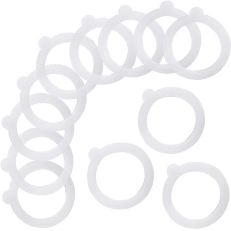 Joints d'étanchéité en silicone étanches à l'air, pour bocaux en verre à couvercle à clip de 0,35/0,5/1/1,5/2 litres (translucides)