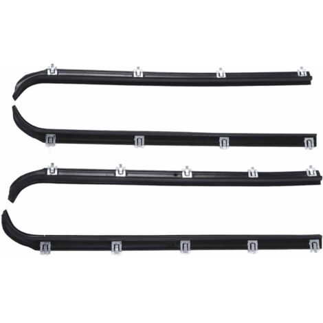 Joints en feutre de balayage de fenêtre, Kit de coupe-froid de remplacement pour camion F150 1987 – 41543318, 4 pièces
