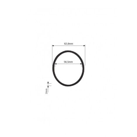Joints plat culot de siphon évier ou baignoire, D. 62,8x56,5x2 mm, lot de 2