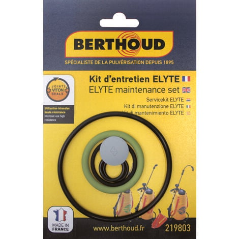 Joints pour pompe Elyte - BERTHOUD - bricolage toutes versions - Garantie 2 ans