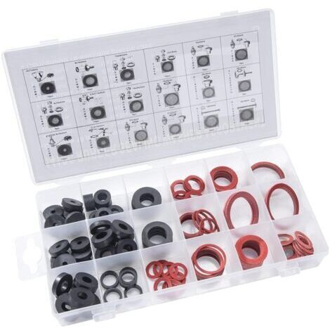 Joints Torique d'Étanchéité Rondelle en Caoutchouc, 141Pcs en 18 Tailles Assortiment Faucet Washer étanchéité Joints pour Plomberie, Roulement, Electroménagers