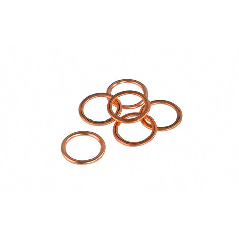Joints vidange X 6 – cuivre – 24 x 32 x 2.5 mm
