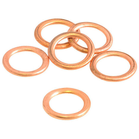 Joints Vidange X 6 Rmf, Dimension 12 X 18 X 2 Mm