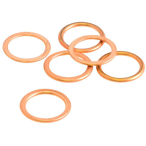 Joints vidange X 6 RMF, dimension 18 x 24 x 2 mm - AUTOBEST