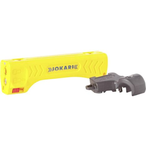 Jokari Top Coax Plus attrezzo spelacavi coassiali giallo nero