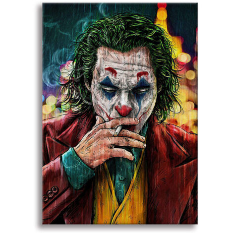 Joker -  Quadro Canvas Contemporaneo su telaio in legno - Misura: 70x100 cm