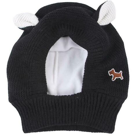 Joli bonnet de Noël chaud pour chien avec oreilles