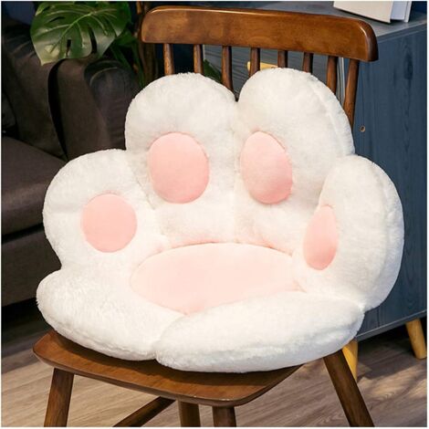 Joli coussin, canapé paresseux canapé paresseux griffe de chat, coussin de chaise de bureau, tapis de sol, coussin de chaise de bureau griffe d'ours, convient pour salle à manger, chambre, chaise de b