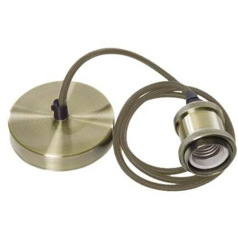 Joli Douille de Lampe Ancienne en Cuir/Floron - Ledme - LM8947