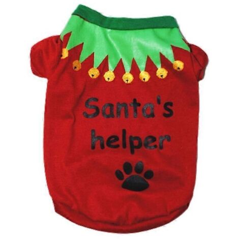 Joli manteau pour chien taille moyenne et grande, tenue de Noël elfe pour chien, costume festif pour animal de compagnie, taille S-6.