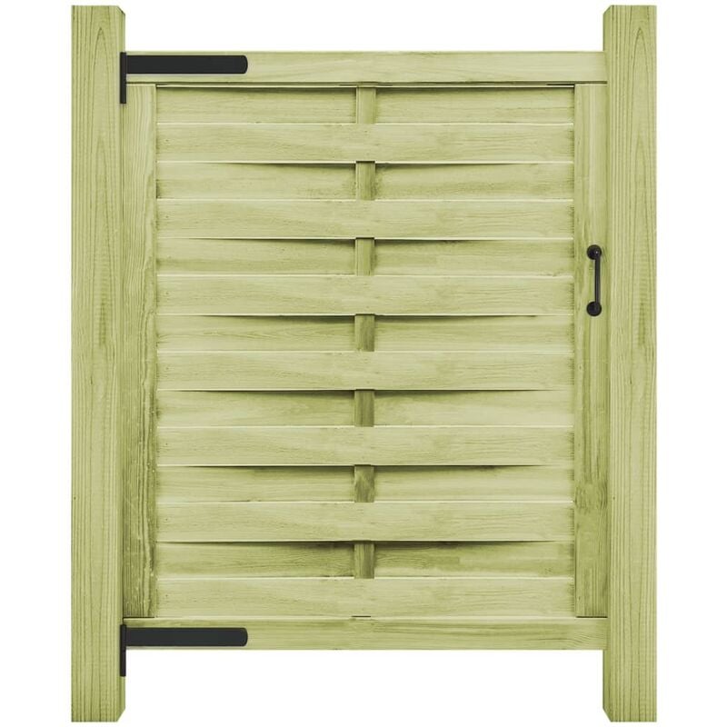 Inlife Portillon Bois de pin imprégné 100 x 125 cm Vert - Vert