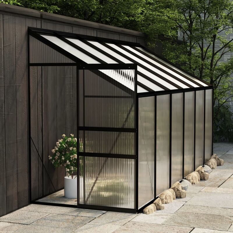 Kalisse - joli® Mode Serre de jardin - Abri extérieur de Plantes Anthracite Aluminium 7,44 m³ TOP27655