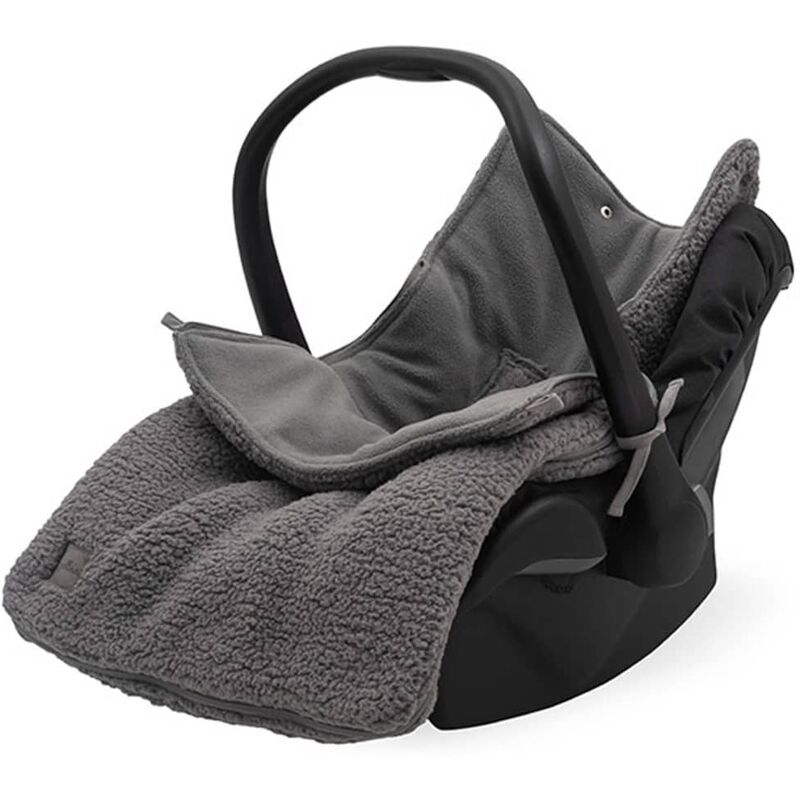 

Saco de bebé para silla de coche y paseo Teddy gris tormenta - Gris - Jollein