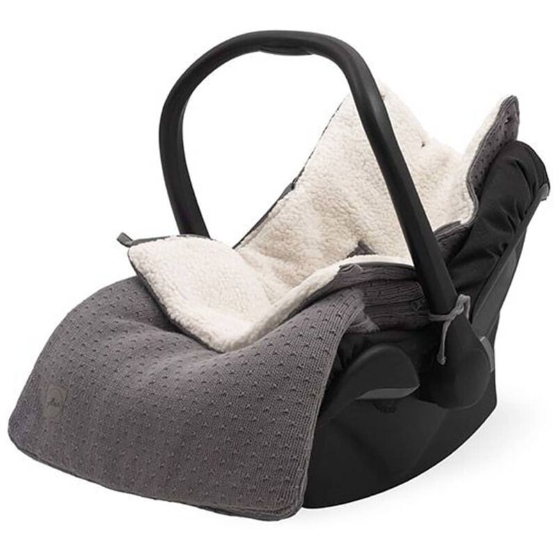 

Saco de bebé silla de coche/de paseo Bliss Knit gris tormenta - Gris - Jollein