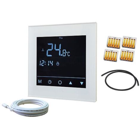 jollytherm Regelset Top-Therm Comfort - Thermostatregler digital mit Timerfunktion, Farbe weiß - 05455