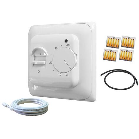 jollytherm Regelset Top-Therm Standard - Thermostatregler analog, Farbe weiß - 05454