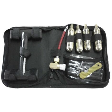 JOMAFA - KIT REPARA PINCHAZOS E HINCHAR NEUMATICOS 19 PIEZAS