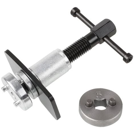 JOMAFA - LLAVE REPOSICIONADOR DE PISTONES DE FRENOS CON ADAPTADORES, 5 PIEZAS