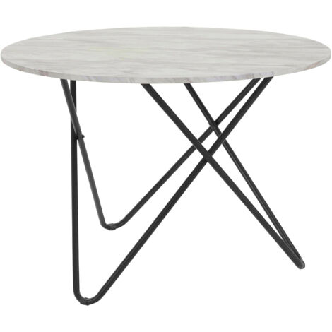 Jonas-Table à manger 110 cm aspect marbre