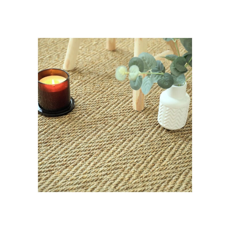 Décoweb - Jonc de mer - Bihar - Fin chevron - Rouleau de 2m x 6m
