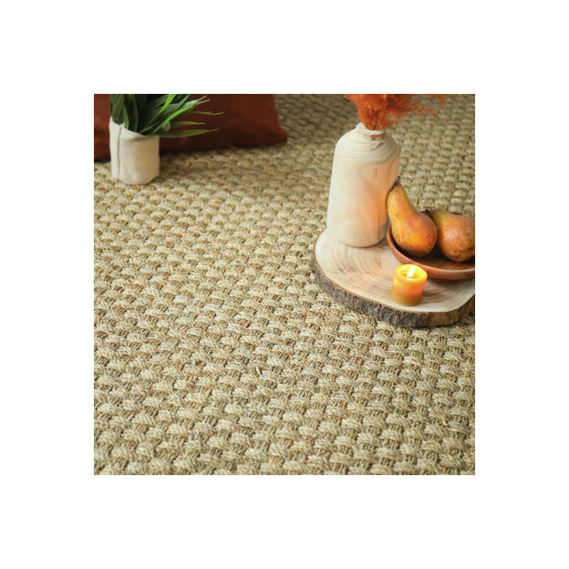 Décoweb - Jonc de mer - Chennai - Natté 4x4 - Rouleau de 4m x 1m