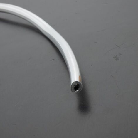 Jonc en plastique chromé de poutre centrale 7.7x6.5mm x 60cm pour