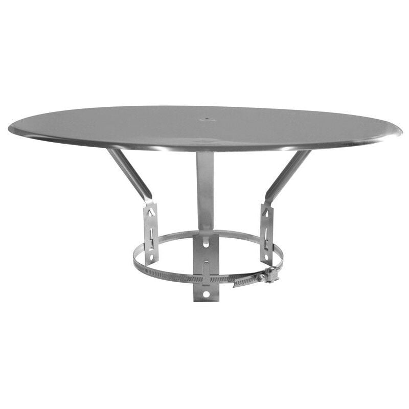 JONCOUX Chapeau pare pluie - diamètre 125 à 200 mm - gris - Inox