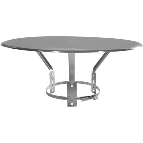 Joncoux – Chapeau de cheminée pare pluie Ø125-200mm en inox – Protection contre intempéries – Ventilation optimale pour poêles à granulés