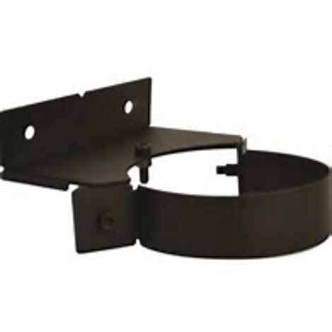 Joncoux – Collier pour fumisterie diamètre 125mm – Inox noir mat – Compatible appareils à granulés – Fabrication française