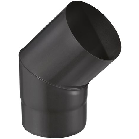 JONCOUX Coude 45° pour tuyau EMAIL 0,7 mm - Ø125 - Noir