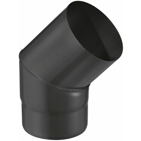 JONCOUX Coude 45° pour tuyau EMAIL 0,7 mm - Ø150 - Noir