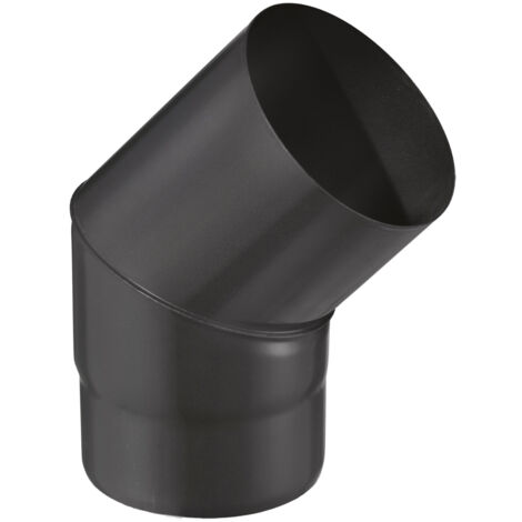 JONCOUX Coude 45° pour tuyau EMAIL 0,7 mm - Ø200 - Noir mat