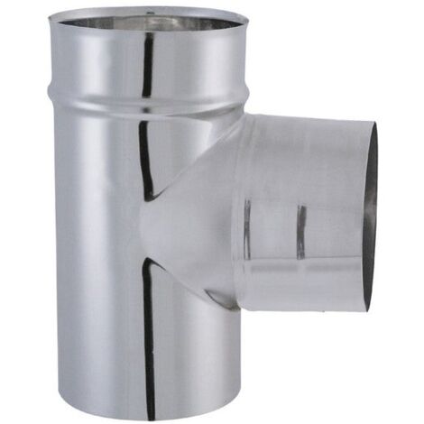 JONCOUX Coude en T de 90° d'angle - modèle TYRAL - Inox 304 - double emboitement - Ø125