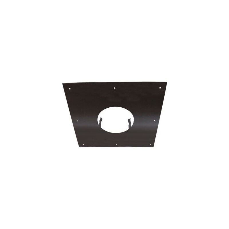 Plaque de propreté - 500x300MM - noire - pour conduit de diamètre 125MM - Joncoux